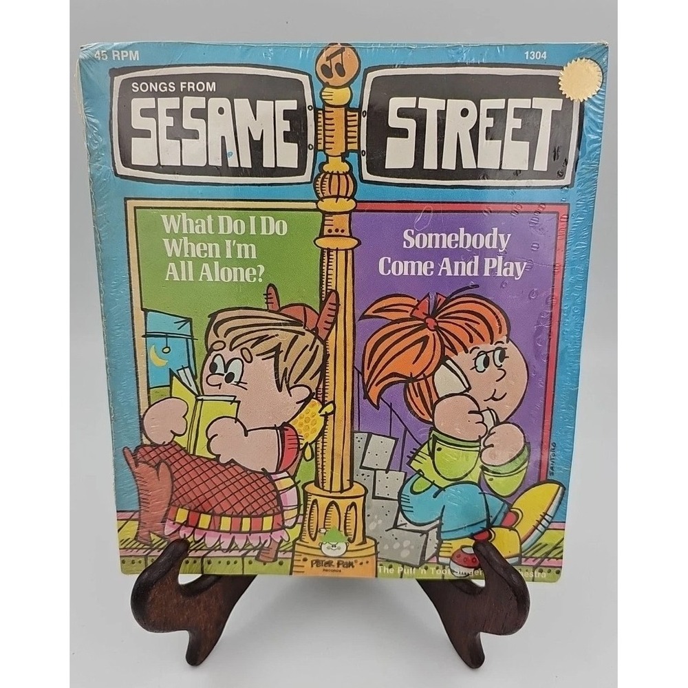 Songs From Sesame Street 45 RPM Vintage Peter Pan Extended‎ Play Records SEALED